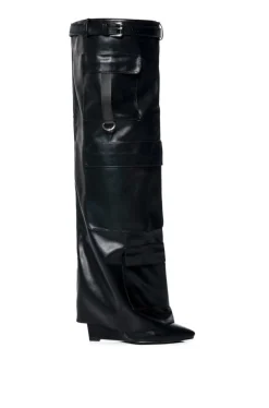 Alexia- Covered Wedge Boot