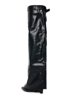 Alexia- Covered Wedge Boot