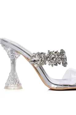 Barbados- Crystal Heeled Sandal