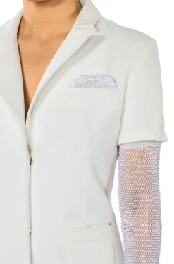 Bonjour-Blazer Crystal Sleeve Blazer