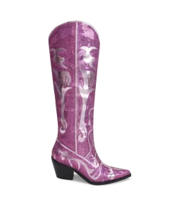 Braelyn- Metallic Western Boot