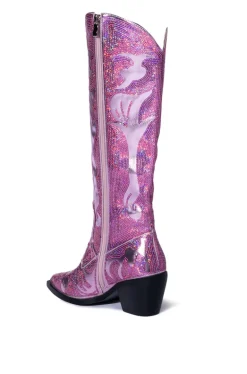 Braelyn- Metallic Western Boot
