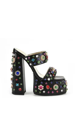 Breeze- Bejeweled Platform Sandal