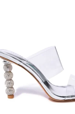 Chantal- Crystal Low Heeled Sandal