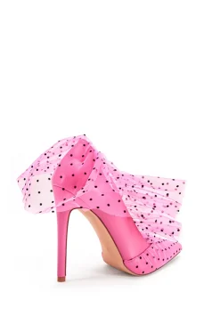 Discreet- Polka Dot Tulle Pump