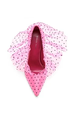 Discreet- Polka Dot Tulle Pump