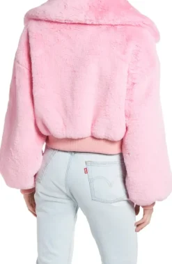 Drew-Street Cropped Teddy Jacket