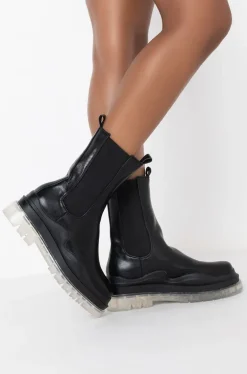 Ghosted-Clear Chelsea Boot