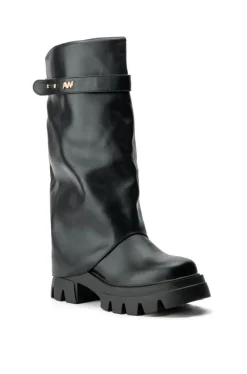 Jet- Covered Knee High Boot