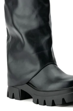 Jet- Covered Knee High Boot