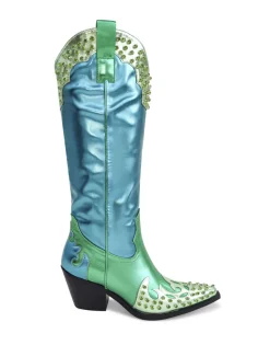 Knox- Multi Mixed Metallic Western Boot