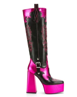 Lilianna- Platform Western Boot