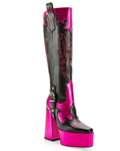 Lilianna- Platform Western Boot