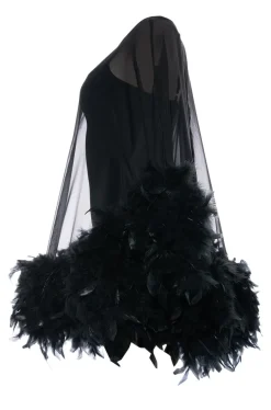 Magestic Feather Mini Dress