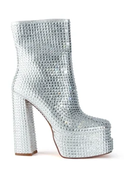 Mateo- Platform Rhinestone Bootie
