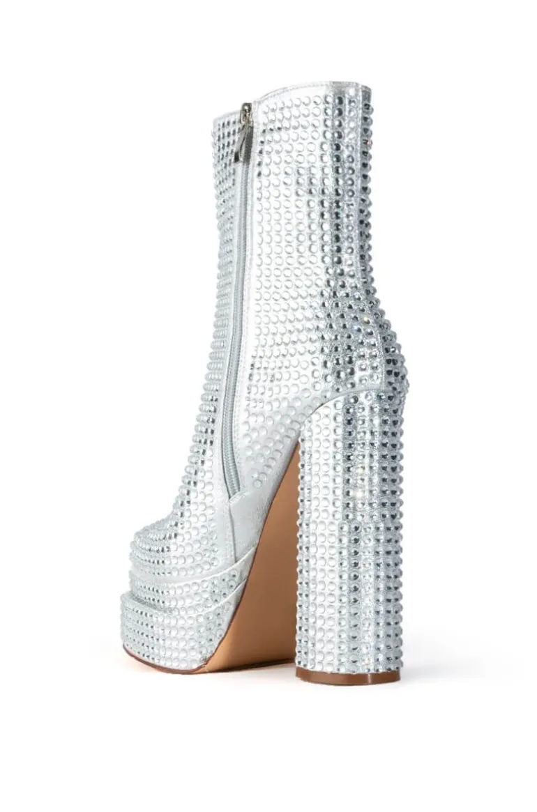 Mateo- Platform Rhinestone Bootie