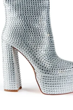 Mateo- Platform Rhinestone Bootie