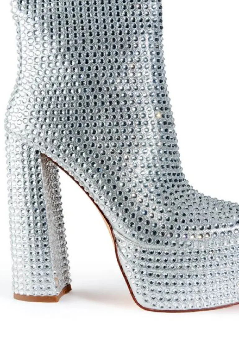 Mateo- Platform Rhinestone Bootie