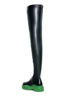 Naomi- Lug Thigh High Boot
