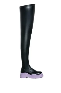 Naomi- Lug Thigh High Boot