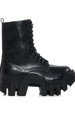 Olympia- Chunky Lace Up Bootie