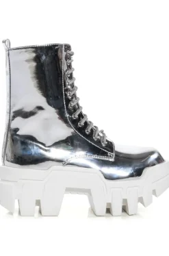 Olympia- Chunky Lace Up Bootie