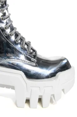 Olympia- Chunky Lace Up Bootie
