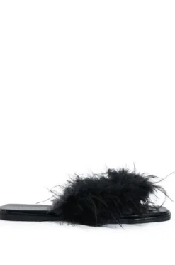 Pammy- Feather Flat Sandal