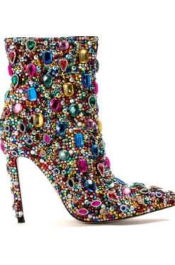 Poppy- Jeweled Stiletto Bootie