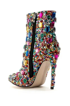 Poppy- Jeweled Stiletto Bootie