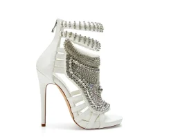 Pusher- Bejeweled Heeled Sandal