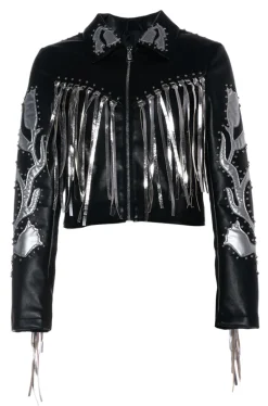 Ride-Em Silver Fringe Western Jacket