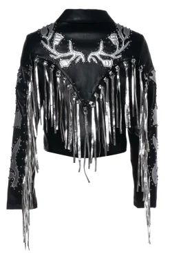 Ride-Em Silver Fringe Western Jacket