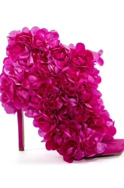 Rosa- Floral Peep Toe Bootie
