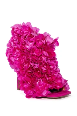 Rosa- Floral Peep Toe Bootie