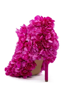 Rosa- Floral Peep Toe Bootie