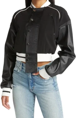 Runner-Blk Varsity Jacket