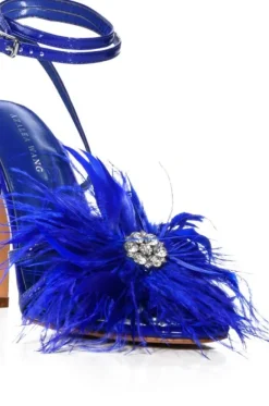 Santos- Feather Stiletto Sandal