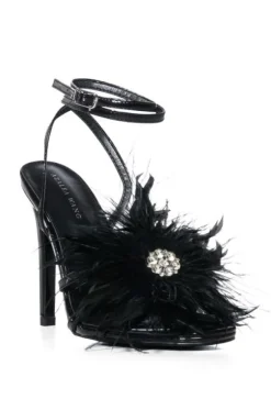 Santos- Feather Stiletto Sandal
