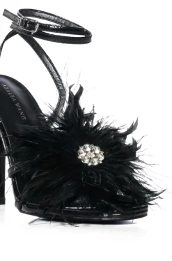 Santos- Feather Stiletto Sandal
