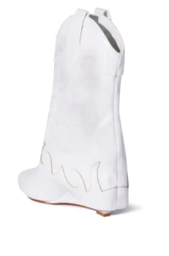 Sea- Fold-Over Wedge Western Bootie