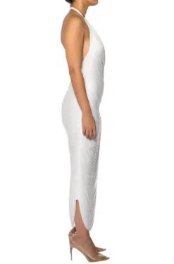 Seventeen Cowl Neck Slit Dress