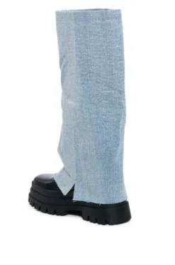 Shuri- Fold-Over Knee High Boot