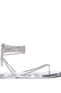 Starstruck- Crystal Wrap Flat Sandal