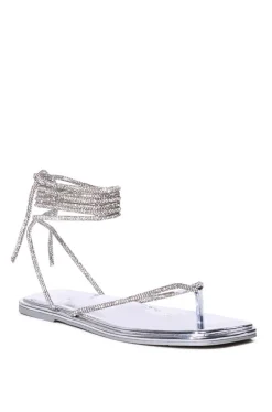 Starstruck- Crystal Wrap Flat Sandal