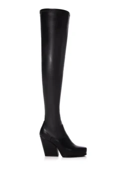 Zahrah- Western Thigh High Stretch Boot