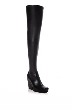 Zahrah- Western Thigh High Stretch Boot