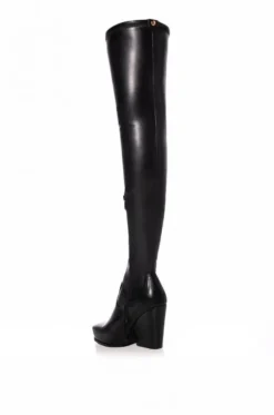 Zahrah- Western Thigh High Stretch Boot